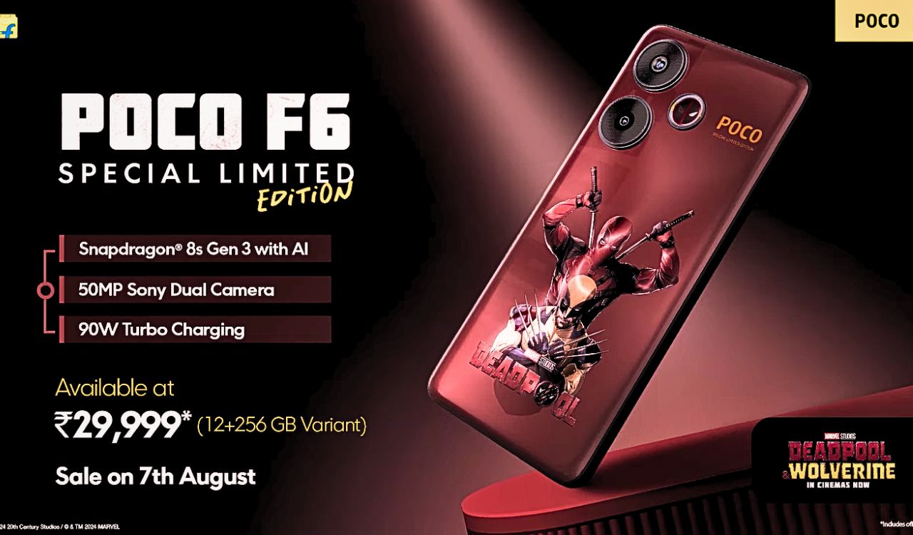 Poco F6 5G Deadpool edition